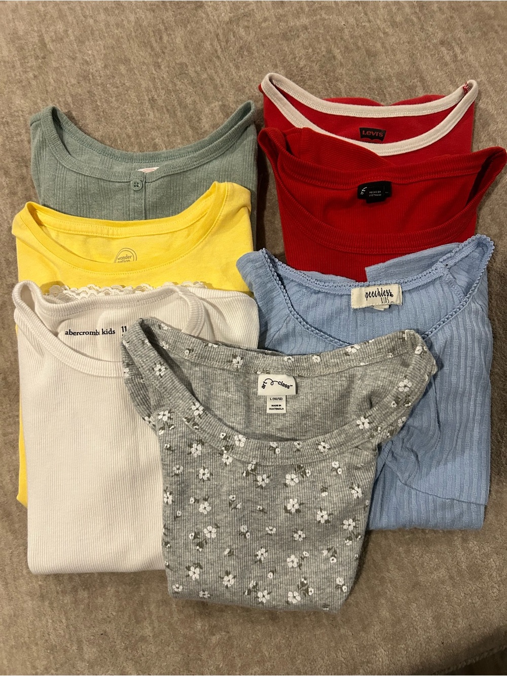 Girls Shirt Lot Size 10/12 & 11/12 | Abercrombie, Levi’s, Art Class,